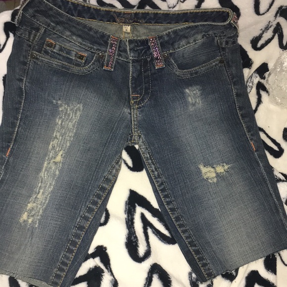 Bebe Pink Rhinestones Jeans 👖 - Picture 3 of 4